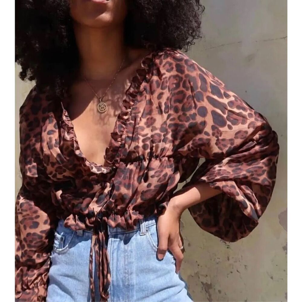 ✨Prairie Sz XS Top Leopard SNDYS The Label✨ - Picture 5 of 15